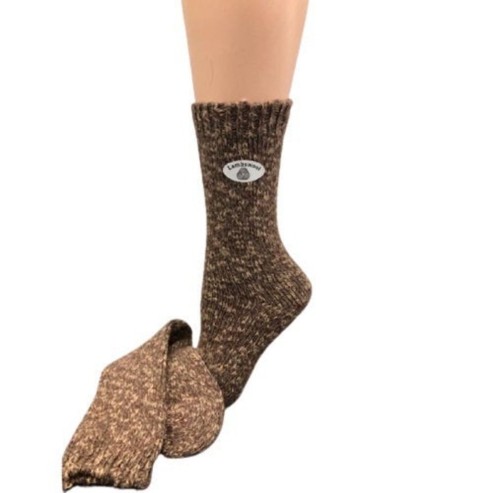 Womens Wool Acrylic Cotton Blend Comfort Socks